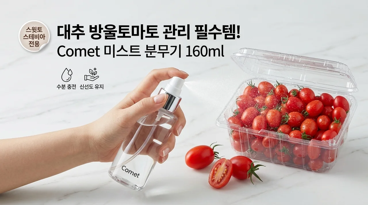 스윗토 스테비아 대추방울토마토 관리 꿀템! 코멧 안개분사 분무기 160ml