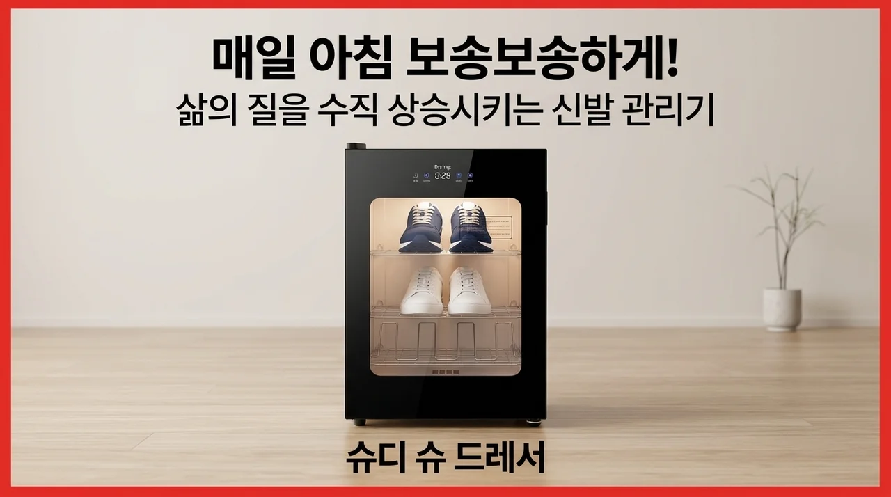 매일 아침 뽀송한 신발의 비밀, 슈디 슈드레서 운동화 건조기 하나로 삶의 질 수직 상승!