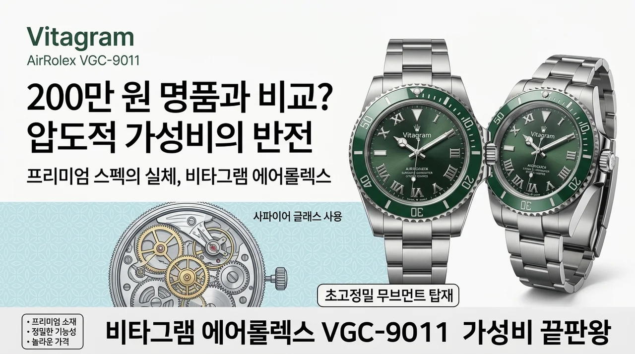 200만원짜리 부럽지 않은 비타그램 에어롤렉스 VGC-9011의 반전