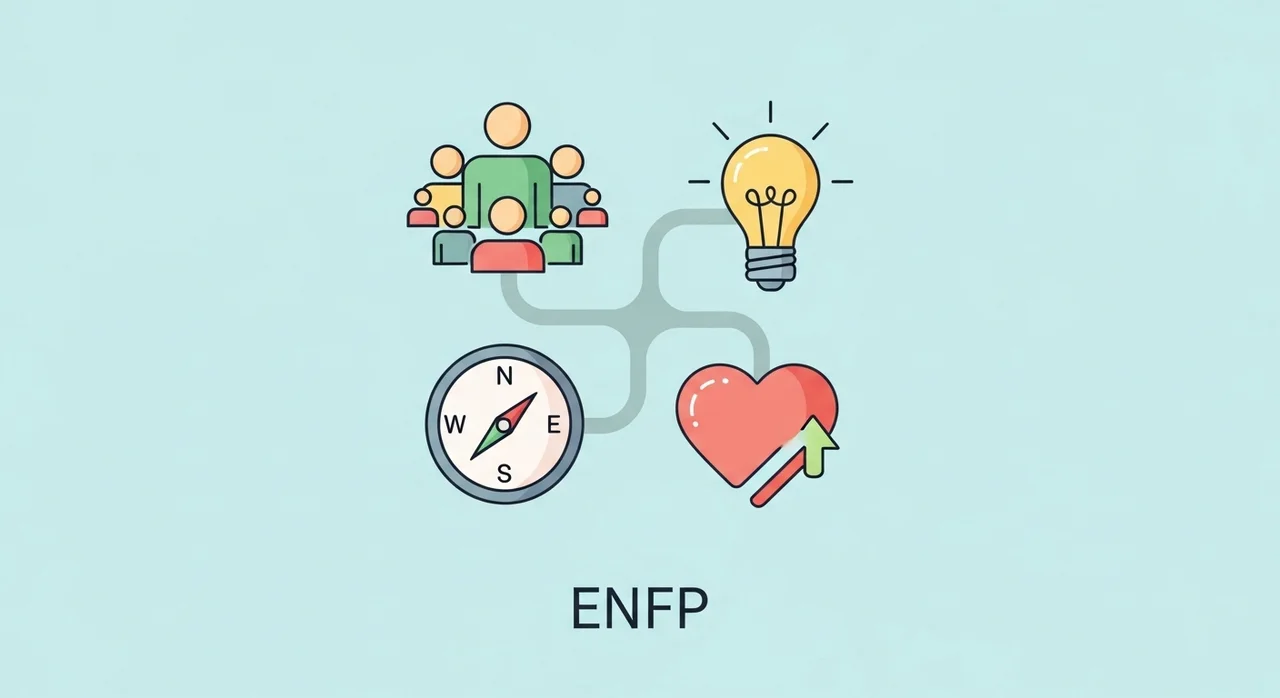 한눈에 파악하는 ENFP 핵심 키워드 4가지