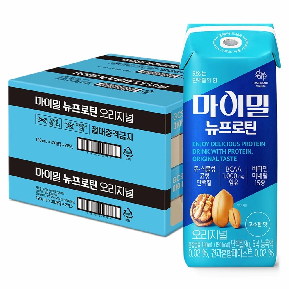 마이밀 뉴프로틴 오리지널 드링크, 190ml, 60개