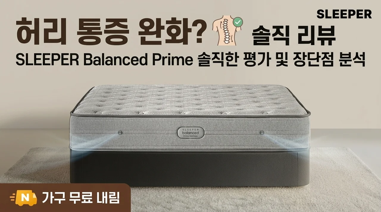 허리 통증 해결? 슬립퍼 밸런스드 프라임 매트리스 솔직 후기