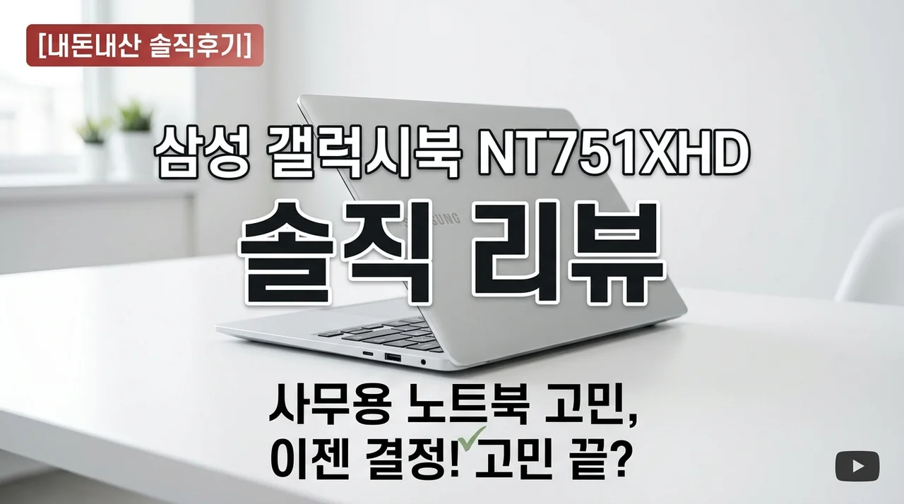 삼성 갤럭시북 NT751XHD 내돈내산 솔직후기, 업무용 노트북 고민 끝