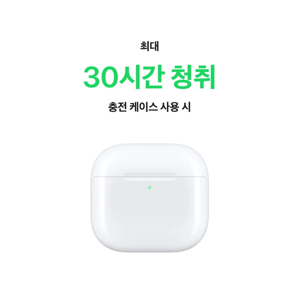 애플 에어팟 4 액티브 노이즈 캔슬링 무선 이어폰 상세 이미지 6