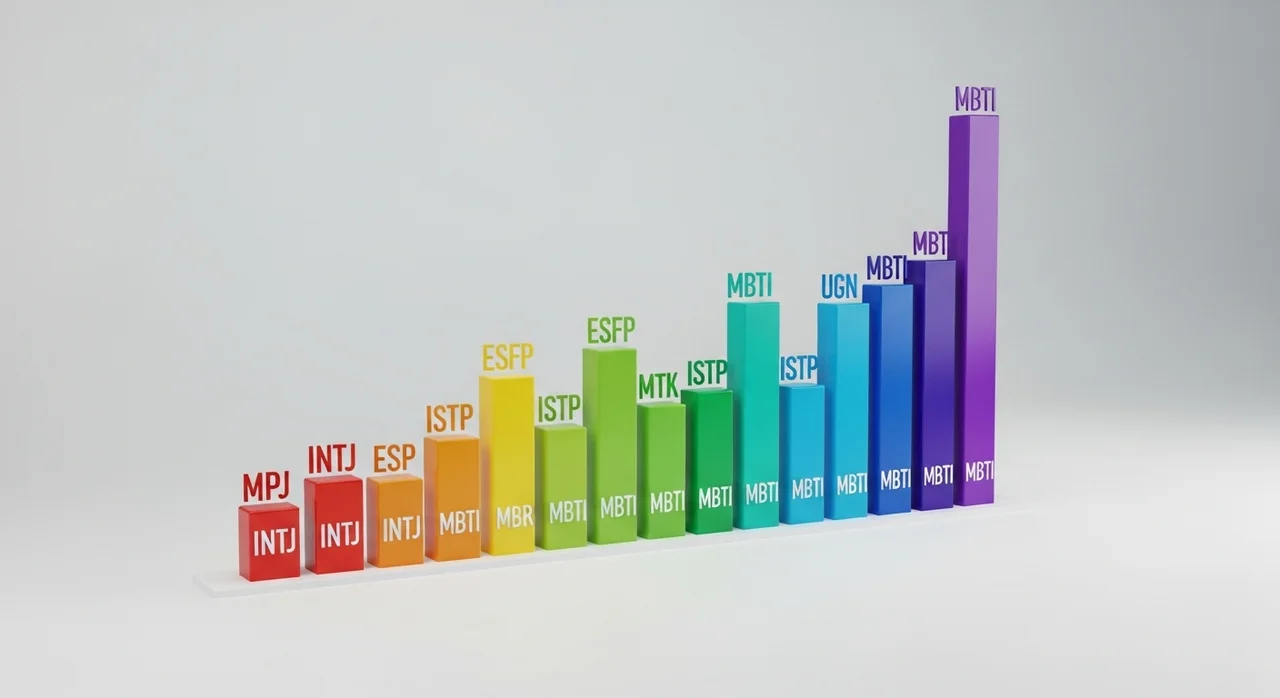 데이터로 보는 MBTI 희귀도 순위 비교