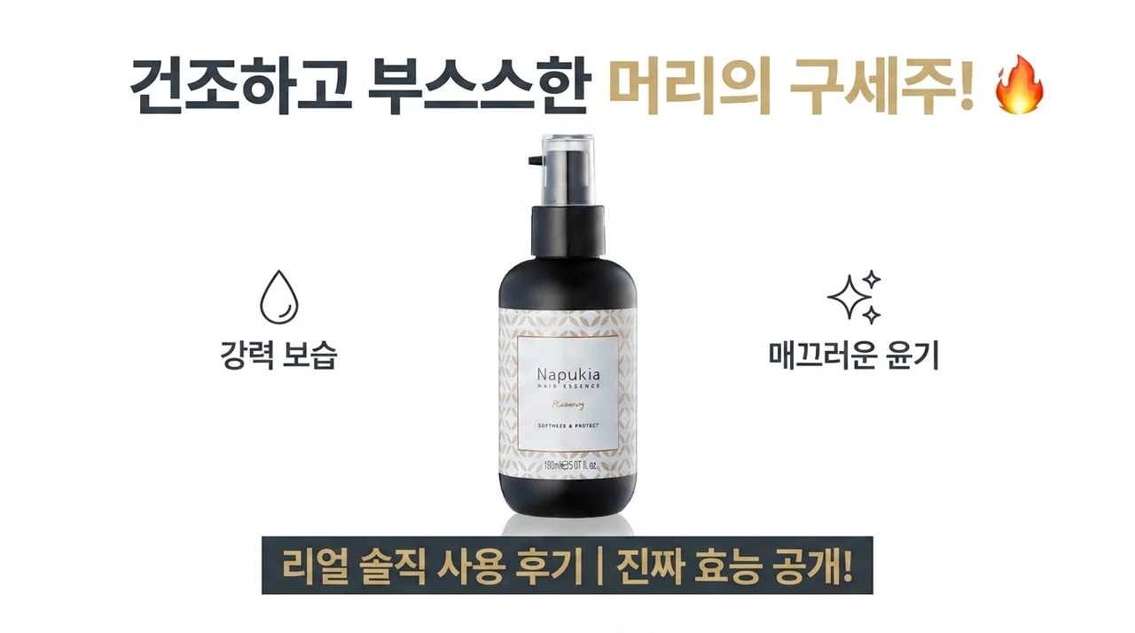 푸석한 머릿결 구원템, 나푸키아 헤어에센스 솔직 후기